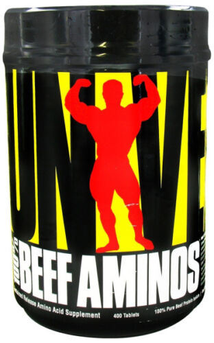 Universal 100% BEEF AMINOS Protein Amino Acid Supplement 400 Tablets - 第 1/1 張圖片
