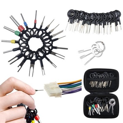 41PCS Terminal Removal Tool Kit Depinning Pin Extractor Connector Wire Extractor