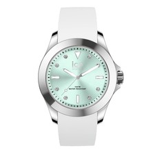 ICE-WATCH - Ice Steel White Pastel - Women's Wristwatch With Silicon Strap Medi
