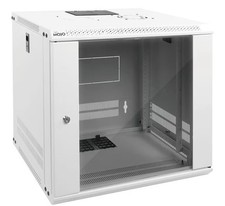 Tecmojo 9U Wall Mount Rack Network Cabinet for 19" IT Equipment,with Lockable Gl