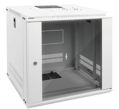 Tecmojo 9U Wall Mount Rack Network Cabinet for 19'' IT Equipment,with Lockable Gl