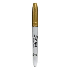 Sharpie Gold Permanent Marker Fine Point Tip New 4 Markers New