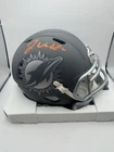 JAYLEN WADDLE SIGNED MIAMI DOLPHINS SLATE SPEED MINI HELMET FANATICS HOLOGRAM