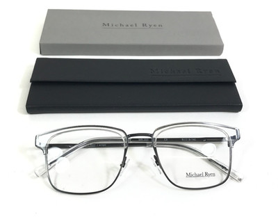 Michael Ryen Brillenfassung MR-350 C3 Schwarz Klar Quadrat Vollrand 50-19-140