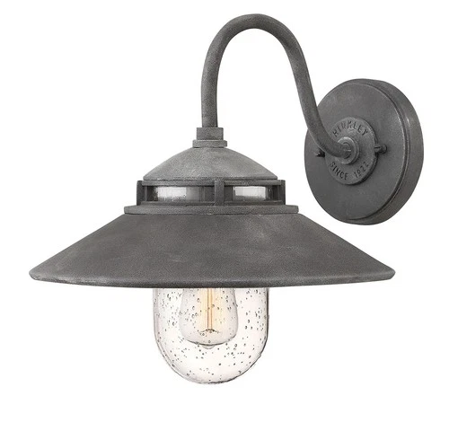 Hinkley Lighting 1110 1 Light Outdoor Wall Sconce From the Atwell - Aged Zinc - Picture 1 of 8