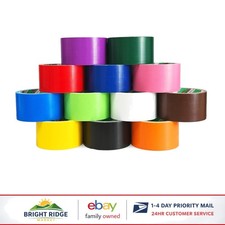 12-Pack Colored Duct Tapes, Perfect for Crafting and Household Organization