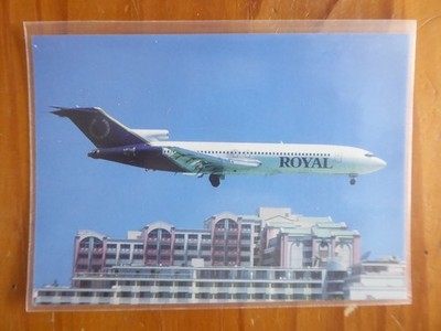 AK LUFTFAHRT POSTKARTE ROYAL AVIATION AIRLINE BOEING 727-200 C-GRYO