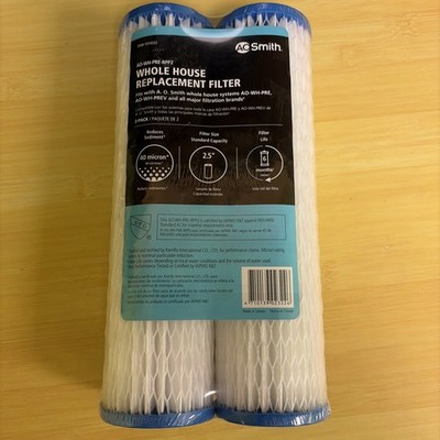 Pack of 2 AO Smith Whole House 2.5  Sediment Replacement Filter 