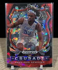 2020-21 Panini Prizm Draft Picks Crusade Precious Achiuwa RC Red Cracked Ice #88