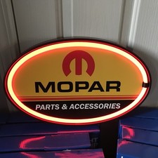 Mopar Led Wall Sign 16 Light Up Oval Automotive Decor Collectible Mopar Led Wall Sign 16 Light Up Oval Automotive Decor Collectible