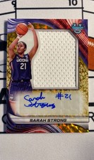Sarah Strong 2024-25 Bowman Best U Prospect Jumbo Patch Auto /50 