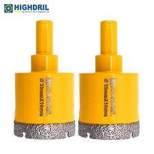Brocas de núcleo de perforación de diamante de 35 mm 2 piezas Broca Sierra de agujero Cortador para baldosas de cerámica