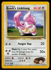 Brock's Lickitung 41/132 Uncommon Gym Heroes Pokemon Unlimited Lightly Played on eBay