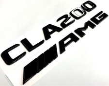 Mercedes Benz CLA200 AMG scritta emblemi adesivi logo auto nero lucido