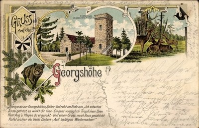 Litho Thale im Harz, Forsthaus Georgshöhe - 4648574