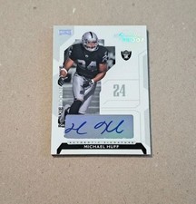 2006 PLAYOFF MICHAEL HUFF SIGNATURE PROOF AUTOGRAPHED ROOKIE CARD /150 RAIDERS . rookie card picture