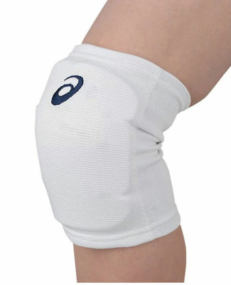 ASICS Japan Volleyball Knee Supporter Support Pad 1pc White Navy 3053A150 Size:L