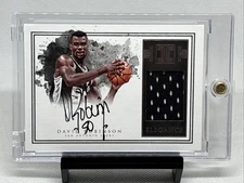 2016-17 Impeccable Elegance David Robinson /49 Spurs Jersey On Card Auto HOF NM+