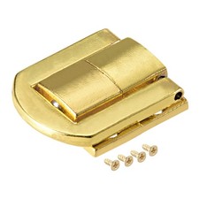 Toggle Latch 25mm Golden Decorative Hasp Jewelry Box Catch w Screws 5Pcs