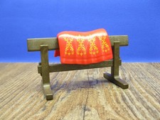 Sattelbock mit Pferdedecke Zubehör Ritterburg Mittelalter Playmobil G760