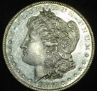 1880-S DMPL 1$ 90% Silver Morgan Dollar - Amazing Reverse