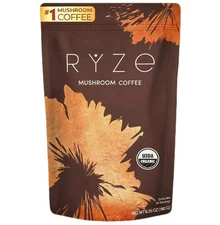 RYZE Mushroom Coffee USDA Organic with 6 Adaptogenic Mushrooms 30 servings