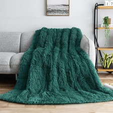 Weighted Blanket Queen Size 15 Pounds for Adults, Sherpa Faux Fur Heavy Blank...
