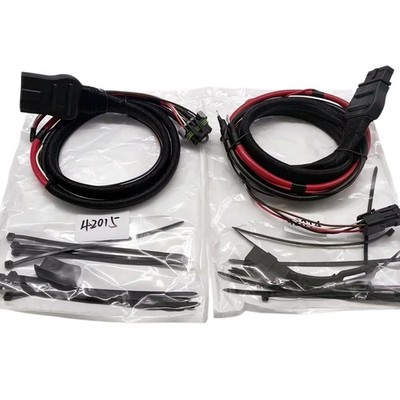 2X 4 Pin Battery Cable Set 72168 42014 42015 for Western SnowEx Fisher Blizzard