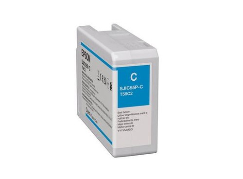 Epson Sjic55C. Supply Type: Single Pack Printing Colours: Cyan Quantity Per Pack - Image 2