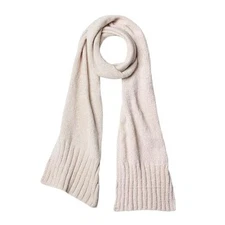 Fratres Winter Scarf Cold Weather Thick Warm Cable Knit Wraps Long Scarf Beige