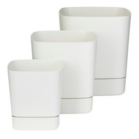 Howhomely Pflanzentopf Mit Untersetzer 3Er Set Blumentopf Creme ÜBertopf Deko