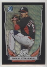 2014 Bowman Draft Top Prospects Chrome Black Wave Refractor Robert Stephenson
