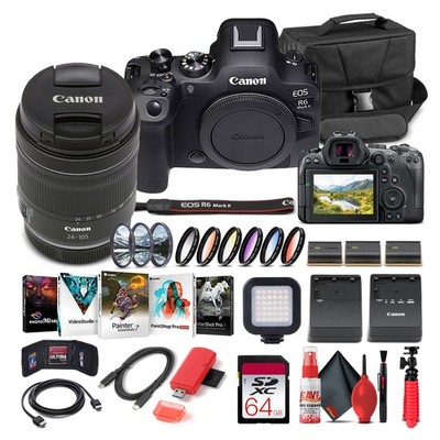 Canon EOS R6 Mark II Mirrorless Camera with 24-105mm f/4-7.1 Lens 5666C018 -
