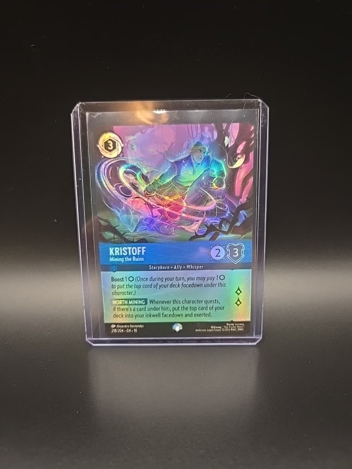 Kristoff-Mining the Ruins 218/204 Whispers in the Well Foil EN Disney Lorcana