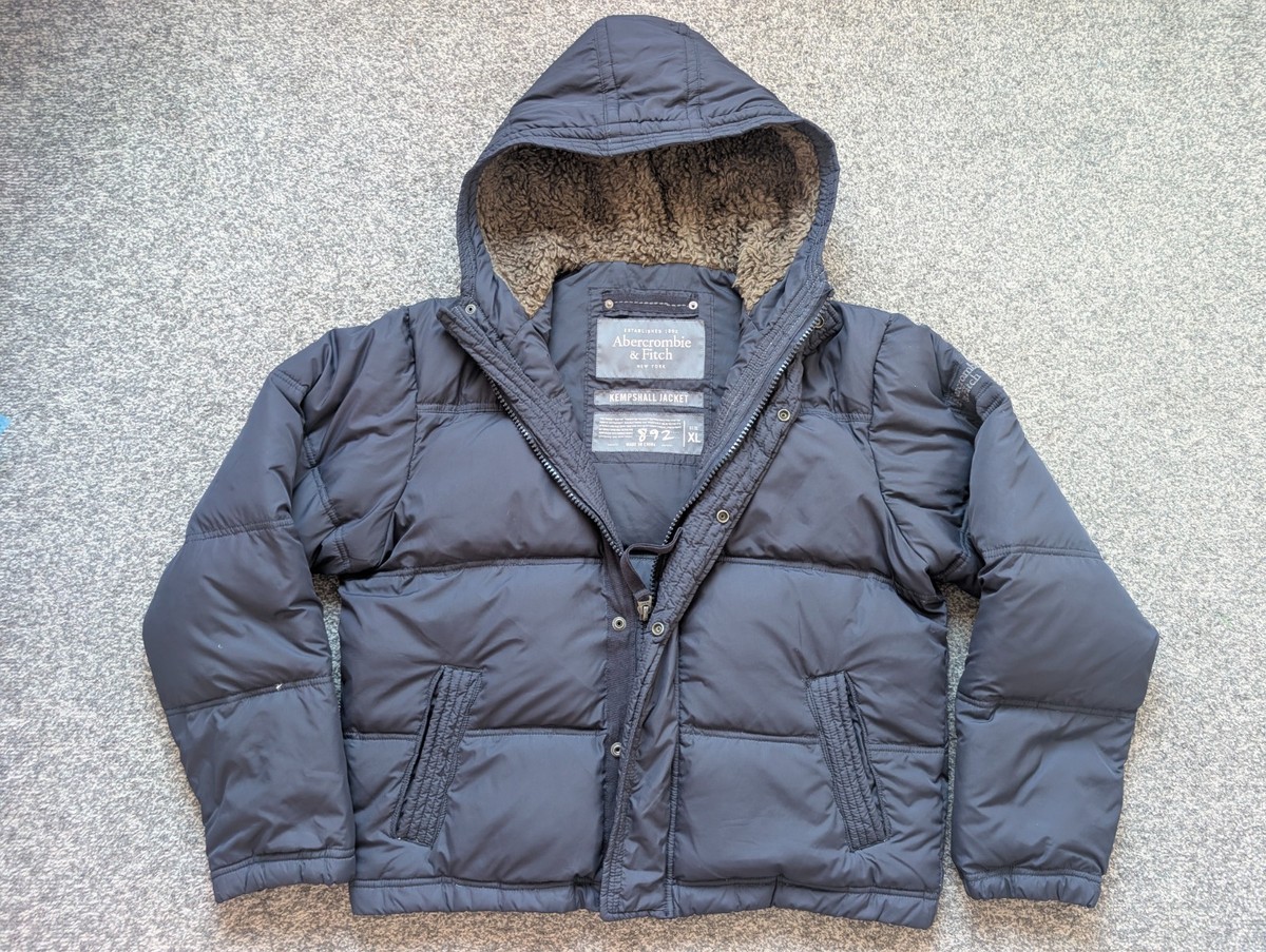 Abercrombie and Fitch Kempshall Jacket Mens Extra Large Blue Down