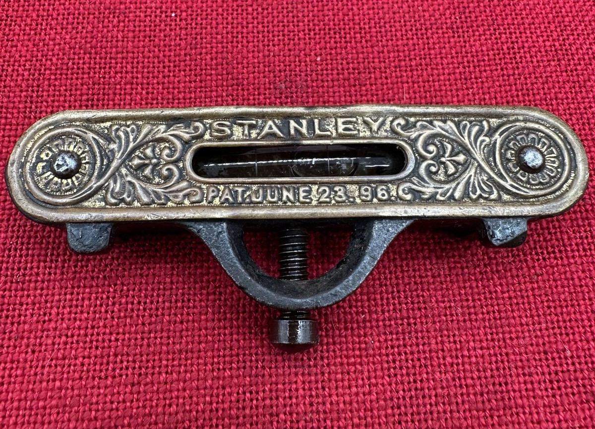 vintage an•an no.41 Vintage Antique Stanley Straight Edge & Pocket Level No. 41