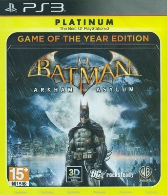 Batman: Arkham Asylum GOTY (Platinum) Juego para Consola Sony PlayStation 3 PS3
