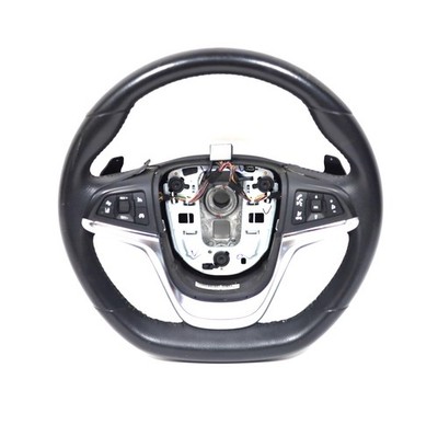 2014 Chevy SS OEM Steering Wheel   GM 92273516   Leather Wrap w/ Fabric Lifting
