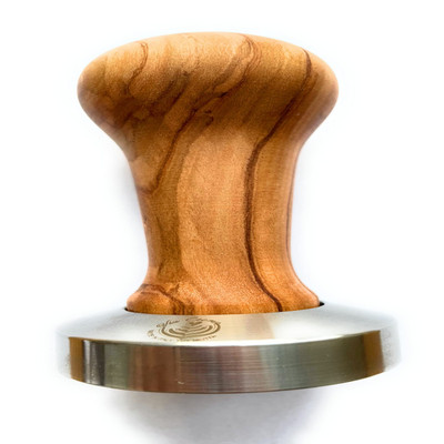 Via Crema Coffee Tamper 51Mm Espresso Tamper Calibrated Italian Olive Wood