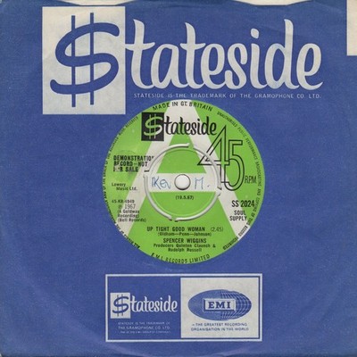 Spencer Wiggins Up Tight Good Woman Stateside DEMO SS2024  Soul Northern Motown