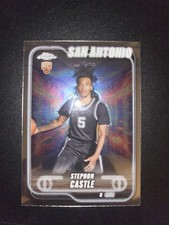 Topps 2024-25 Topps Chrome Stephon Castle RC Rookie San Antonio Spurs #122