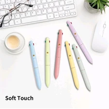 Ddaowanx Multicolored Ballpoint Pen, 4 Colors In 1 Pen, Set of 6