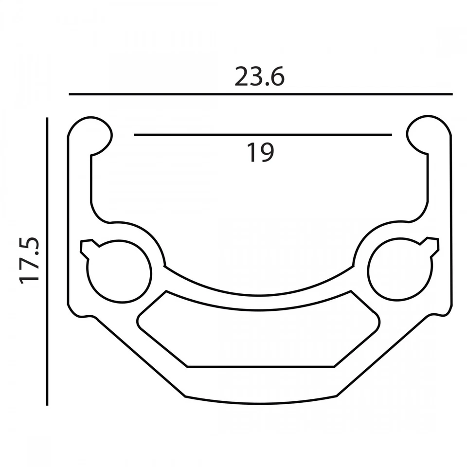 ZAC-19 Weinmann 700C ZAC-19 plata 36 Foto 2 de 2
