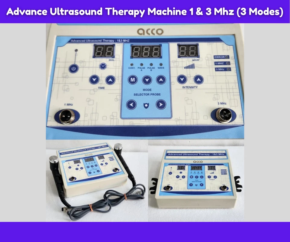 Machine avancée d'échographie 1 et 3 MHz - 3 modes, numérique pour soulager... - Photo 3/4