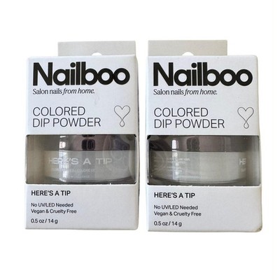 2 Nailboo Dip Powder Here's A Tip 0.5 Oz New In Package Manicure Nail Care