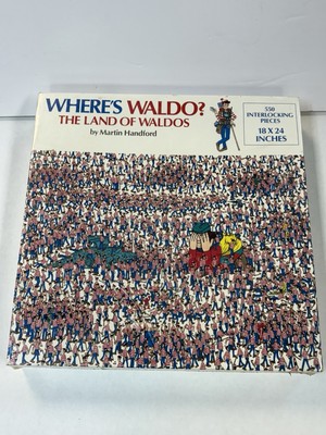 Where's Waldo The Land Of Waldos 550 pc Jigsaw Puzzle Vintage 1990 NEW Sealed