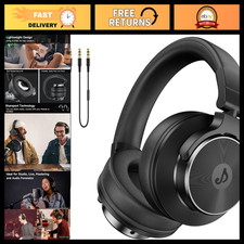 Over-Ear Wired Headphones for Studio Monitoring, Mixing DJ Use - High Fidelity