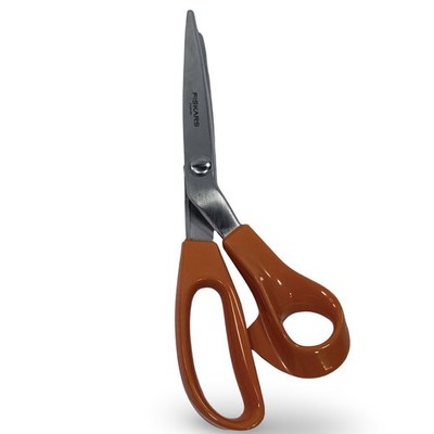 Fiskars 8'' Pinking Shears With Pointed Tip For Fabric Cutting Orange