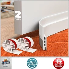 2 Pack Door Draft Stopper Sheets Rolls Strip Under Door Blocker Insulator Sweep