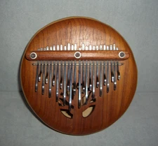 Large Handmade Thumbfun KALIMBA THUMB HARP  Canary Wood Top G MAJOR